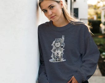 SW012 ALVENOIR Bluza artystyczna Alicja w Krainie Czarów - Wzór 042