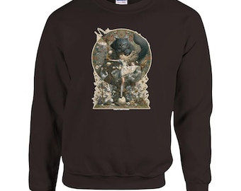 SW004 ALVENOIR Bluza artystyczna Alicja w Krainie Czarów - Wzór 034