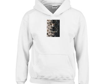 KHD004 ALVENOIR Neko Cat Art Kids Hoodie - Klasyczna dziecięca bluza z kapturem | Gildan 18500B