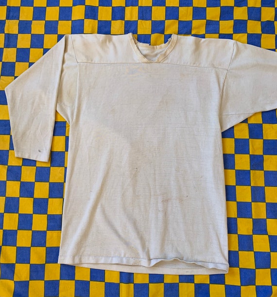 Vintage 1940s 1950s Athletic Football Jersey | Whi