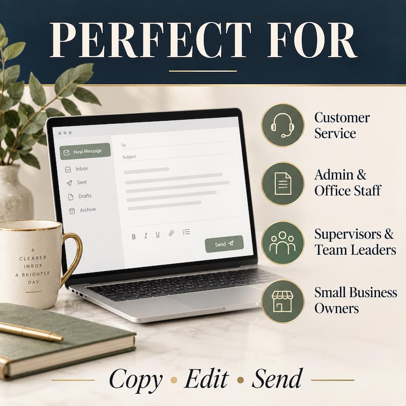 50 Professional Workplace Email Templates | Customer Service, Admin ...