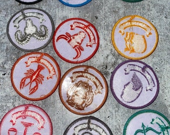 Toppa Con Segno Zodiacale Capricorno/Toppa Con Capra/Toppa - Foto 2