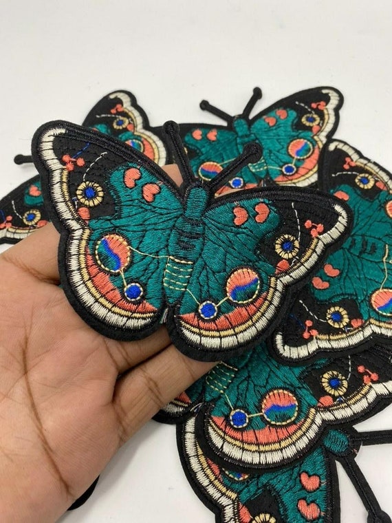 Colorful Patch 5x2.5inch Embroidered Patch colorful Butterfly