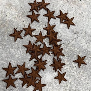 2pc/mini BROWN Star Applique Set, Star Patch, 1