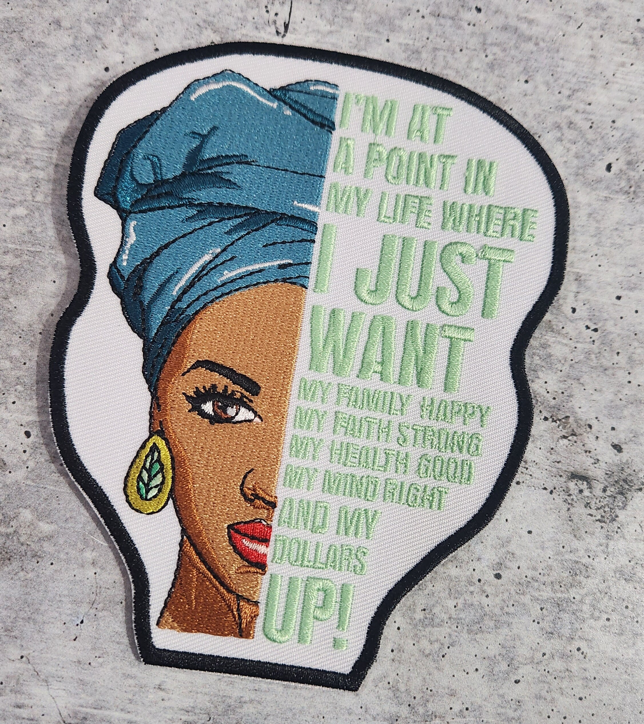 New, EXCLUSIVE: (1-pc) "i'm at a Point in My Life" Half Face Diva ...