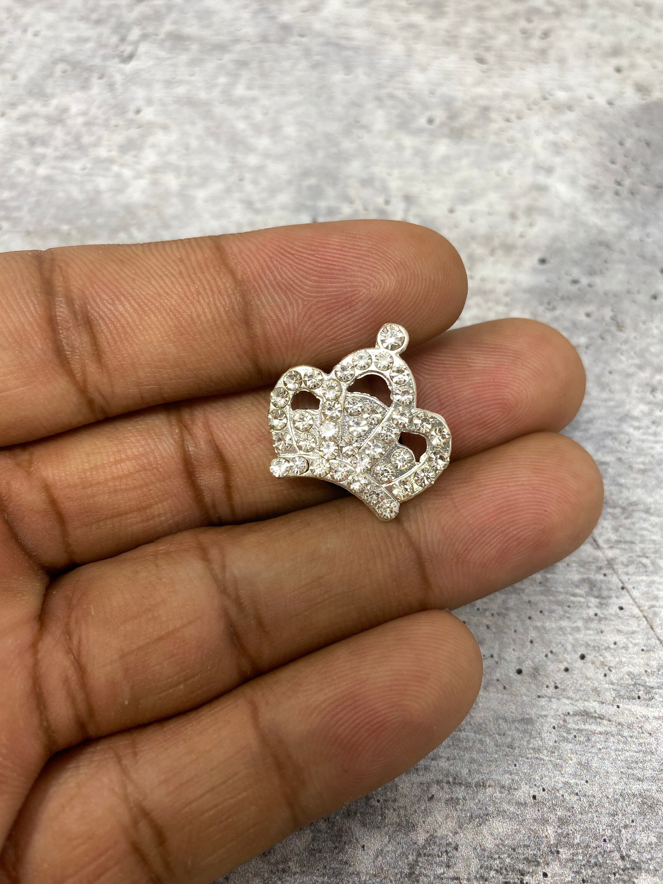 Exclusive "Royal Rhinestone Crown" Girly Charm for Crocs; S…