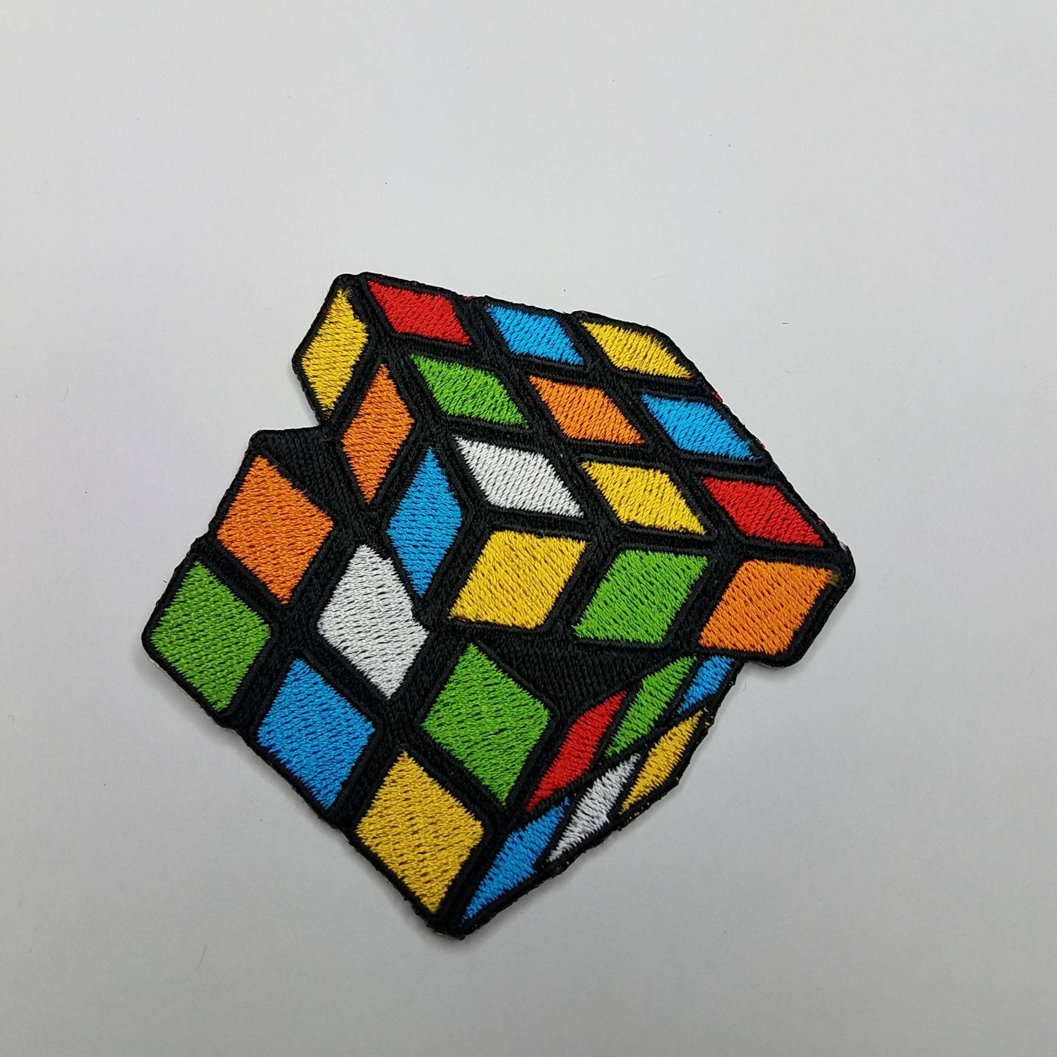 Cool Embroidered Patch rubiks Cube 3inch Etsy