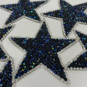 Exclusive, Black & Blue Rhinestone 