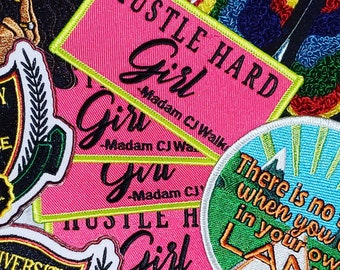 Create-Your-Own 6-pc Patch Bundle, Assorted Iron-On Patches, Patch Pack, Choose Your Own Patches, 3 People, 3 Quotes, Please Read Descriptio