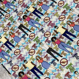 NEW, Exclusive &quot;Gimme 6 Feet!&quot; 100% Woven Cotton Fabric, Boutique Fabric, Custom Made Afrocentric Fabric, Yardage