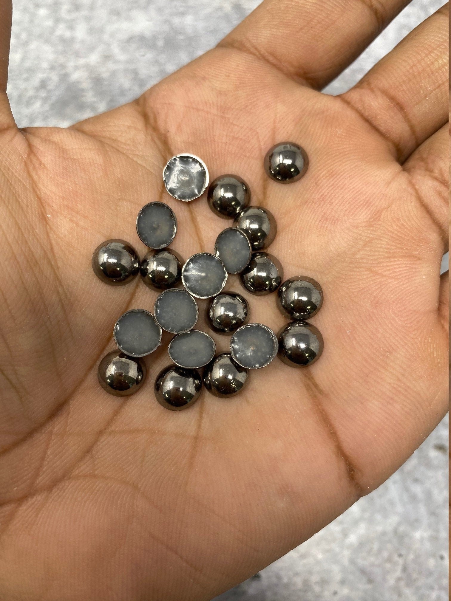 NEW, Hotfix Dome Studs, 100 Pcs, 8mm (large) CHROME, Great for