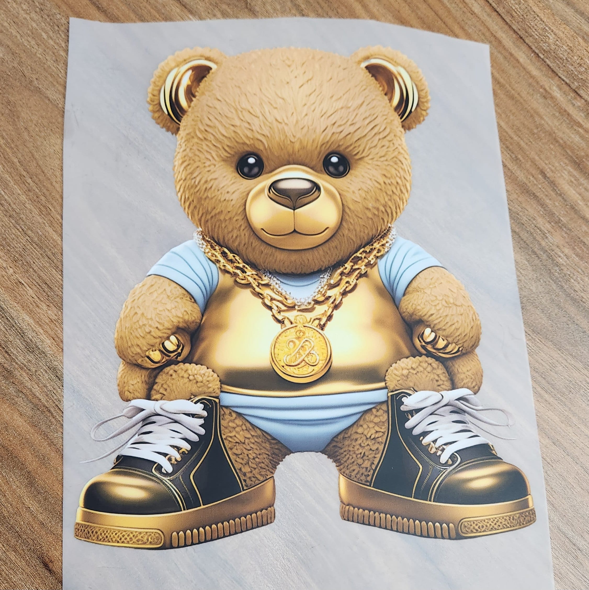 A8様☆【Used】HYS PATCH BEAR  ビッグT Patch Party Club, 1-pc, Chenille,