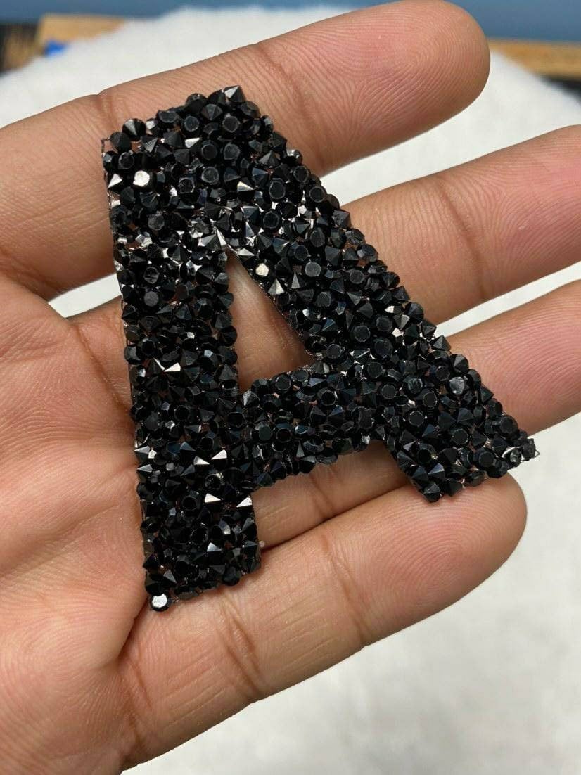 Miniblings Toppa Termoadesiva Lettera E - Alfabeto ABC Ricamato 4,5cm Per Stoffa, Cucito, Fai Da Te