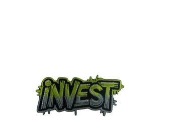 Patch Party Club (1-Pc.) INVEST Patch, Money Mindset Iron On Patch, Financial Goals Embroidered Patch, Wealth Motivation Patch