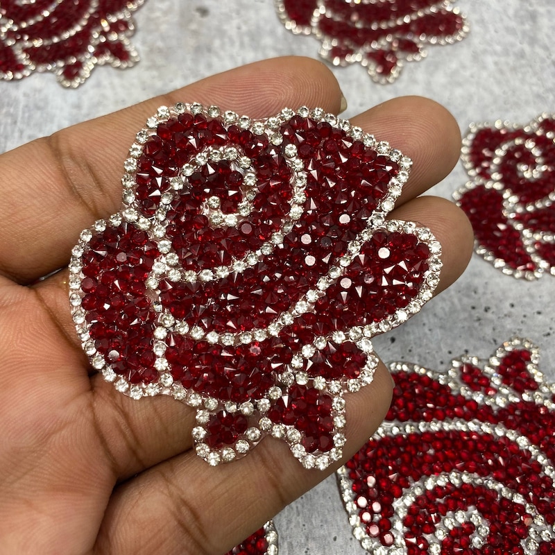 Rhinestone Applique - Etsy