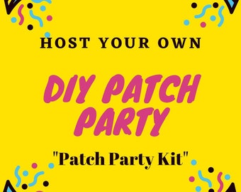 DIY "Patch Party" Kit: Create Unique & Personalized Projects for a Crafting Experience Like No Other! Assorted Bags for Your Own Patch Party