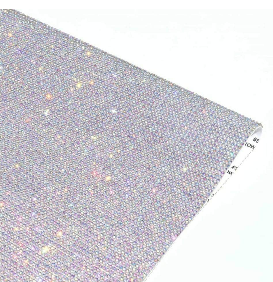 Silver,SELF-ADHESIVE Rhinestone Sheet For Blinging Surfaces, Handbags,  Mugs, Wine Glasses & More, 10 x 16.5 sz, 18,000 Stones