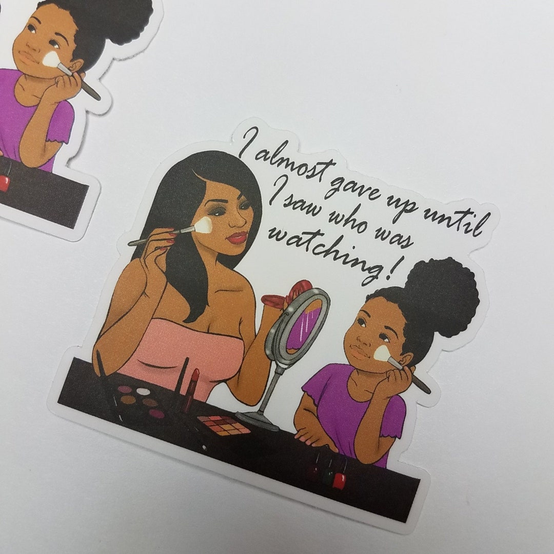 Inspirational Mommy & Me African American Planner Stickers, 2-pcs, Mom ...