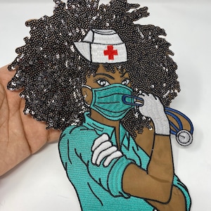 New, "essential Queen" Sequins, Embroidery, & Satin, Sz. 9" Patch, Iron