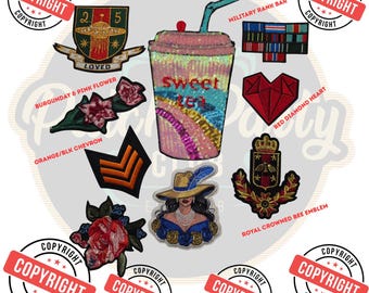 Patch Party Club: TWO Dollar Tuesday, Select Your Own Patches | Limited Release, Iron-on Patches for Jackets, Hats, DIY