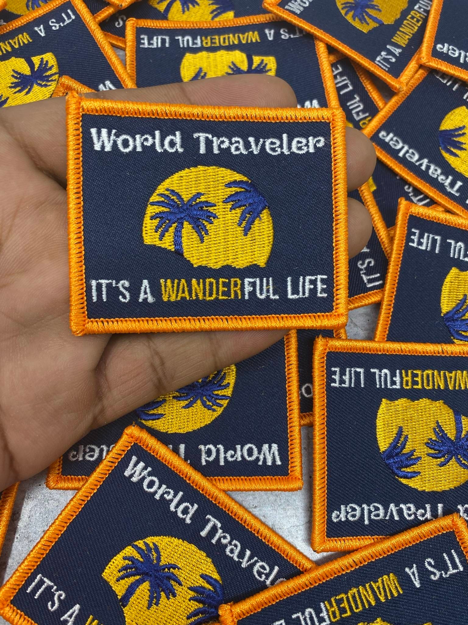 NEW Travel Patch World Traveler..It's a Wanderful Etsy