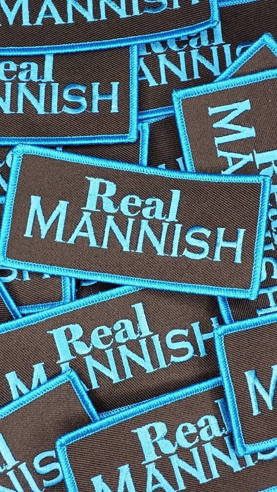 New Arrivalreal Mannish Men's Ironon Patch Etsy