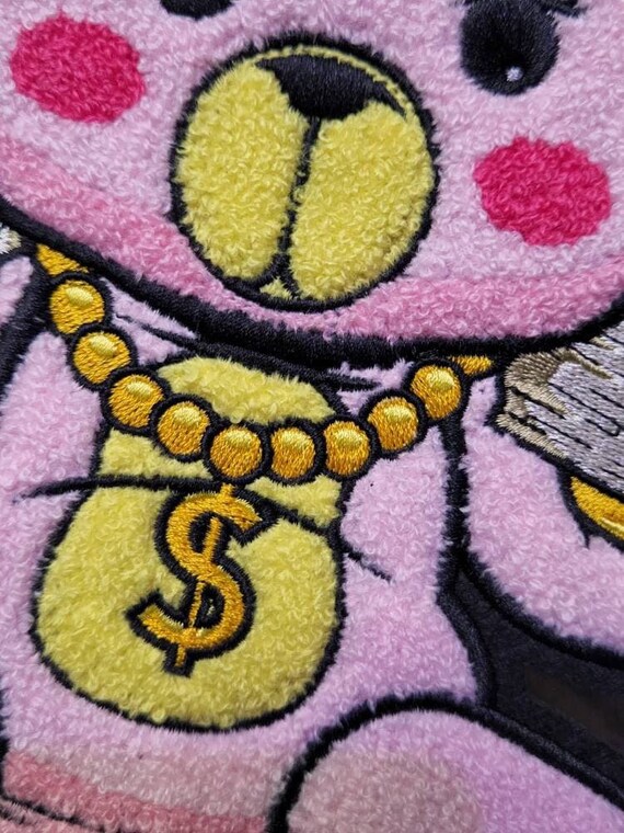 Patch Party Club, ciniglia ROSA, grande toppa 