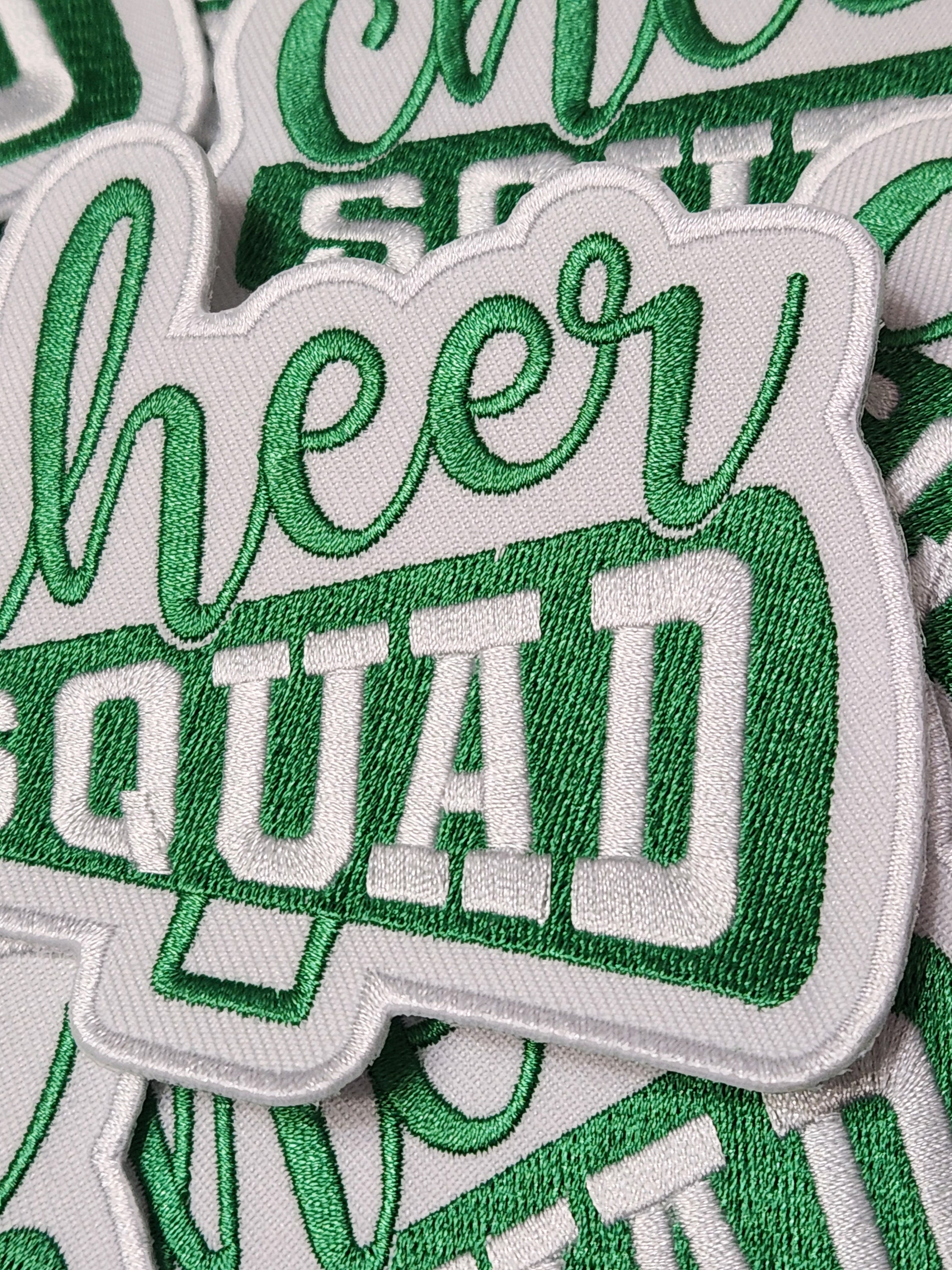 Patch Party Club, Green White cheer Squad Cheerleading Patch, Iron-on Applique for Trucker Hats, Shoes, Jackets, Camo, & Bags, Size 4 - Etsy Patch Party Club, Green White cheer Squad Cheerleading Patch, Iron-on Applique for Trucker Hats, Shoes, Jackets, Camo, & Bags, Size 4 - Etsy