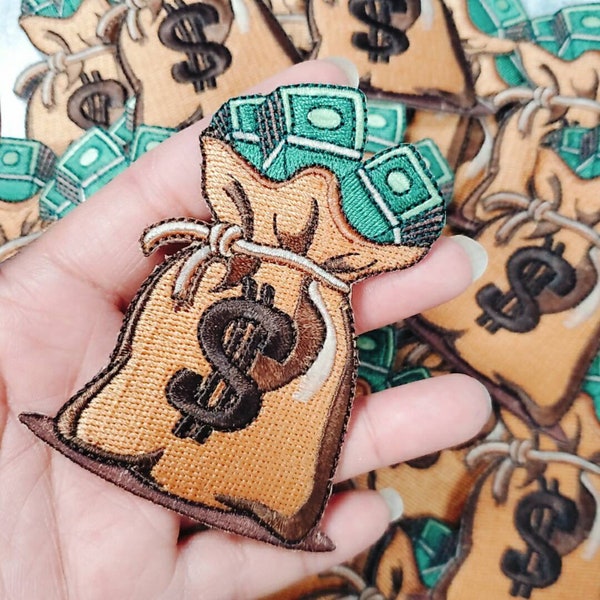 Money Bag Patch Etsy