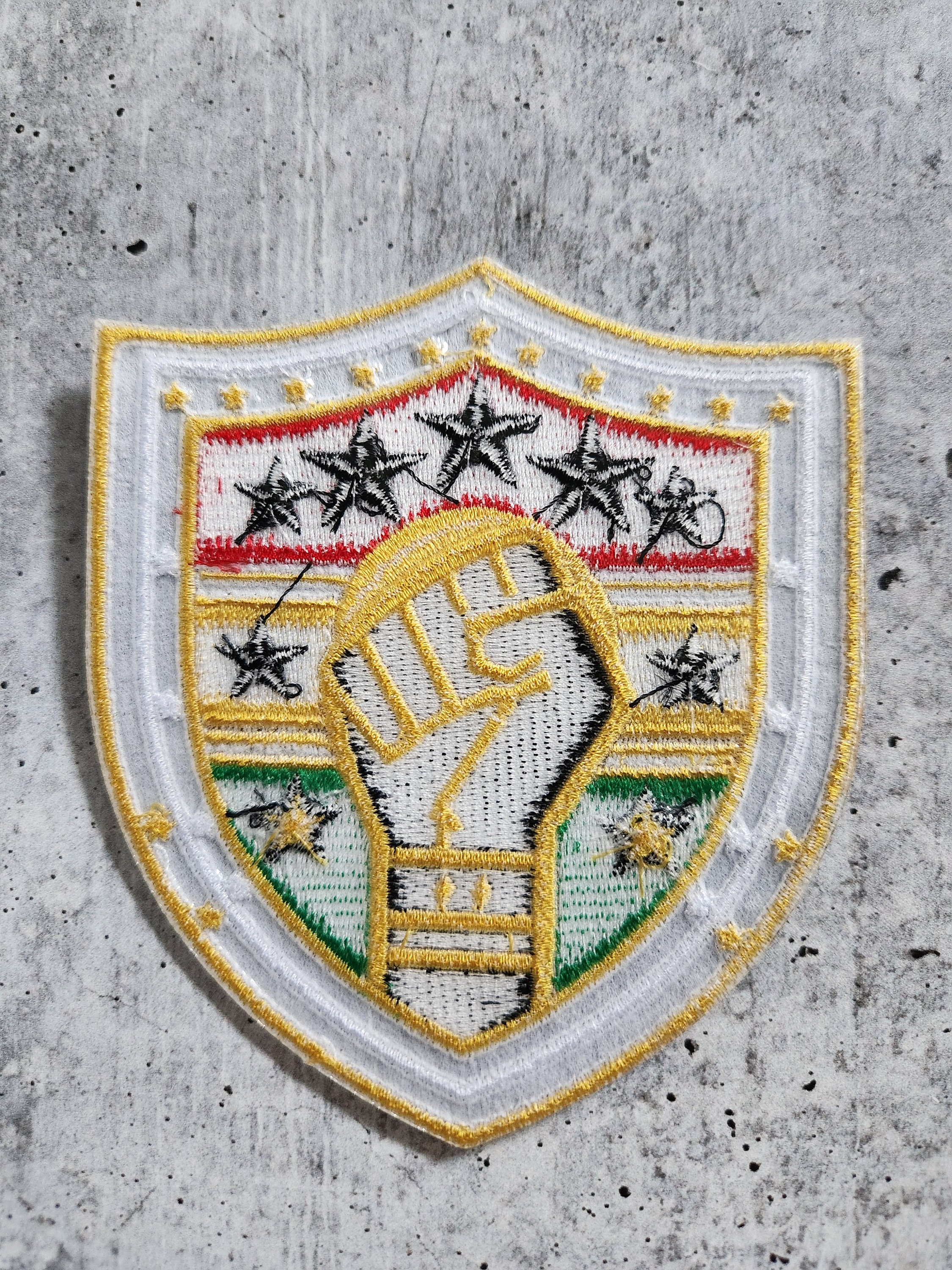 Heraldic Patch,(1-pc) "unity & Valor Fist" Embroidered Patch Sz 4 ...