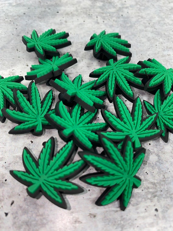 Wholesale Weed Charms for Croc,100 Pieces