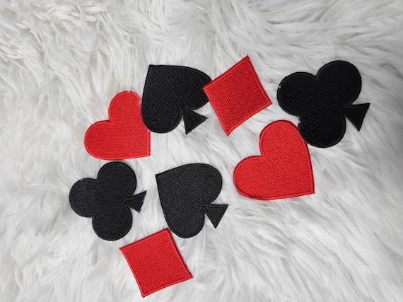 Iron on Patches - Red Heart Patch Extra Strong Glue 7 Pcs Iron on Patch Embroidered Applique A-150