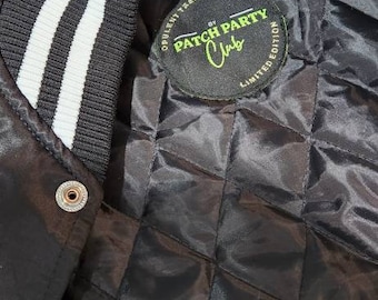 ジャケット・アウター 24SS BR SATIN JACKET / BLK GRY XL 楽天市場】SATIN VARSITY JACKET X-girl エックスガール ジャケット