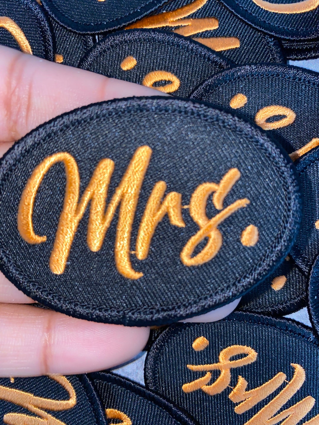 Patch Groesse NEUE, Exklusive “Mrs. , gestickt Patch, Geschenk für Frauen, ideal für ...