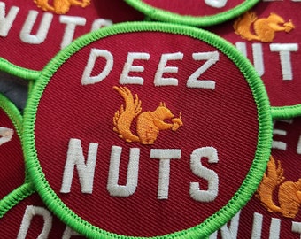 パッチパーティクラブ、おもしろパッチ、(1枚)「Deez Nuts パッチパーティクラブ、おもしろパッチ、(1枚)「Deez Nuts