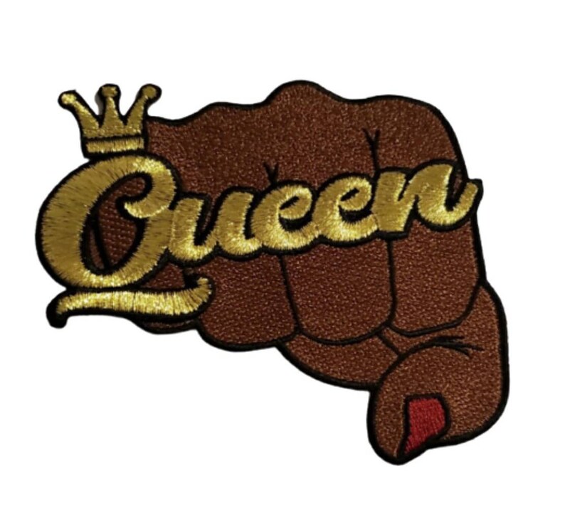 NEW Metallic Gold queen W/crown Fist Patch - Etsy