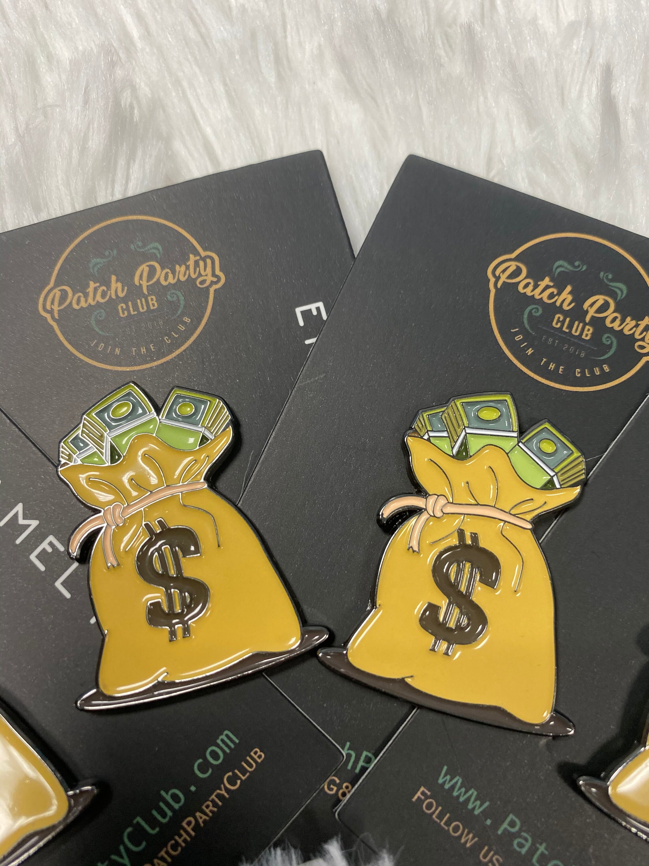 NEW bag of Money Check a Bag Enamel Pin Fun Lapel Etsy UK