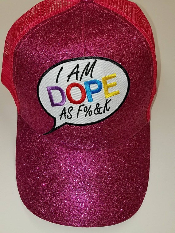 Cute Messy Bun/ponytail Hat With i Am 