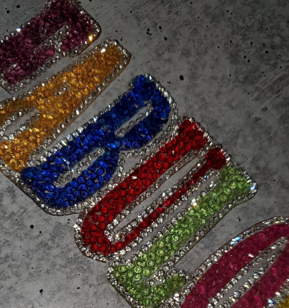 Custom Rhinestone Patches NEW Arrival, Colorful, Blinged Out