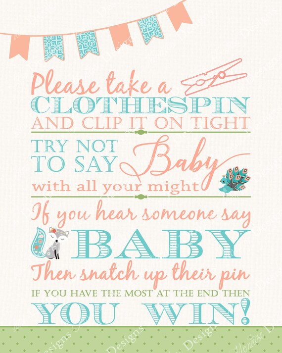 Amazon Com 30 Don T Say Baby Games Neutral Woodland Baby Shower