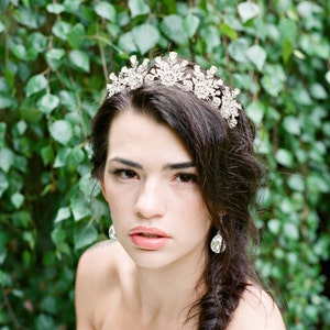 Bridal Tiara Crystal Tiara - VALENTINA, Swarovski Bridal Tiara, Crystal Wedding Crown Rhinestone Tiara Wedding Tiara Swarovski Crystal Tiara
