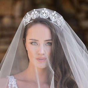Tiara Crown Swarovski Crystal Bridal Tiara Tiara JASLYNE Bridal Tiara Wedding Crown CZ Bridal Crown Tiara Crown Wedding Crown Tiara Tiara