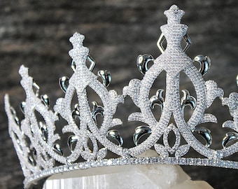 Braut Tiara GEMMA Tiara Royal Braut Kristall Hochzeit Krone Strass Tiara Hochzeit Tiara Diamante Krone Swarovski Kristall Tiara Krone