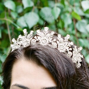 Bridal Tiara Crystal Tiara - VALENTINA, Swarovski Bridal Tiara, Crystal Wedding Crown Rhinestone Tiara Wedding Tiara Swarovski Crystal Tiara