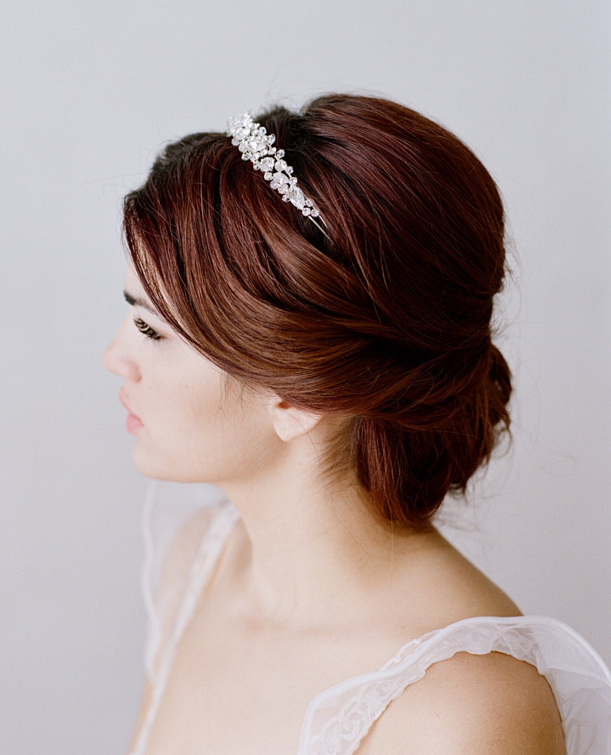 Beautiful brand new Swarovski crystal bridal headband Bridal Headpiece, Bridal Headband, Swarovski Bridal Headband  main image 2