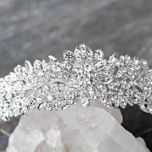 Bridal Tiara Crystal Tiara - EVELYN Tiara, Swarovski Bridal Tiara, Crystal Wedding Crown, Rhinestone Tiara, Wedding Tiara, Diamante Crown