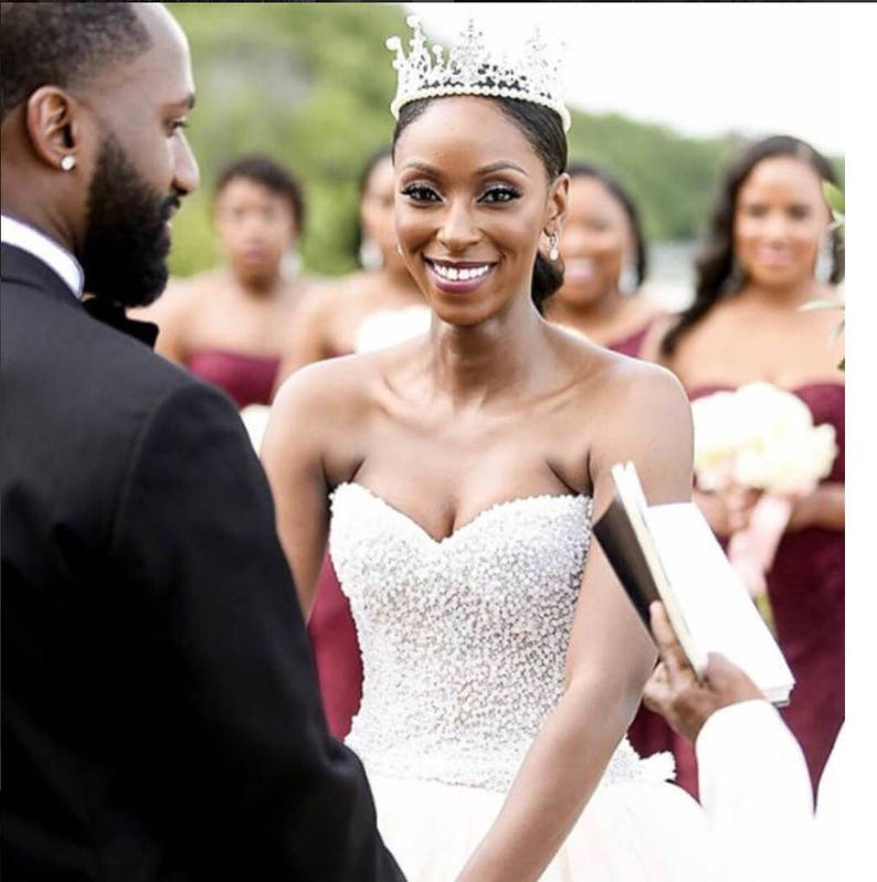 Bridal Tiara Tall Pearl Tiara EVANGELINE Swarovski Gold Tiara Etsy