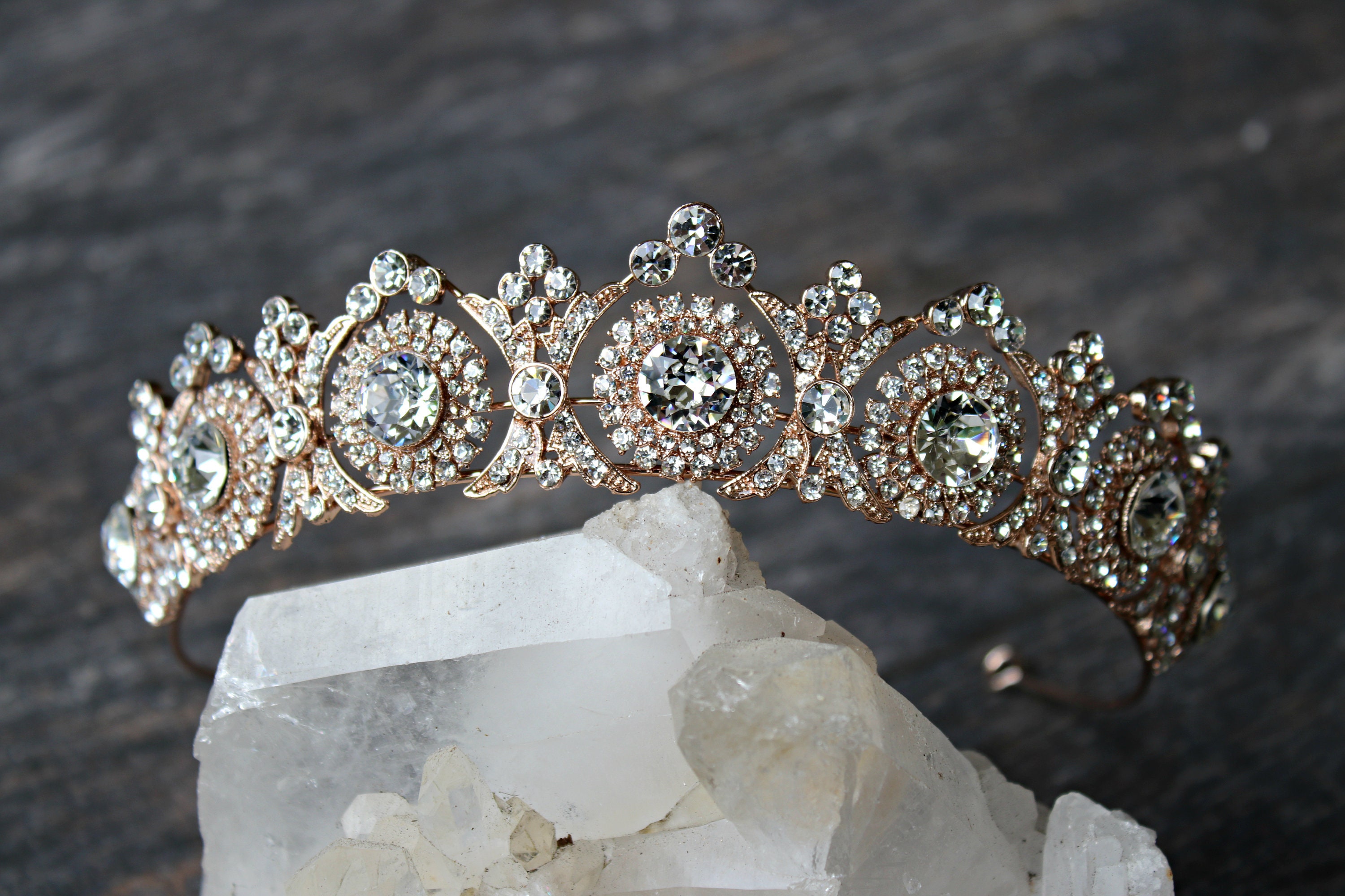 Couronne princesse mariage en cristal Swarovski Victoria