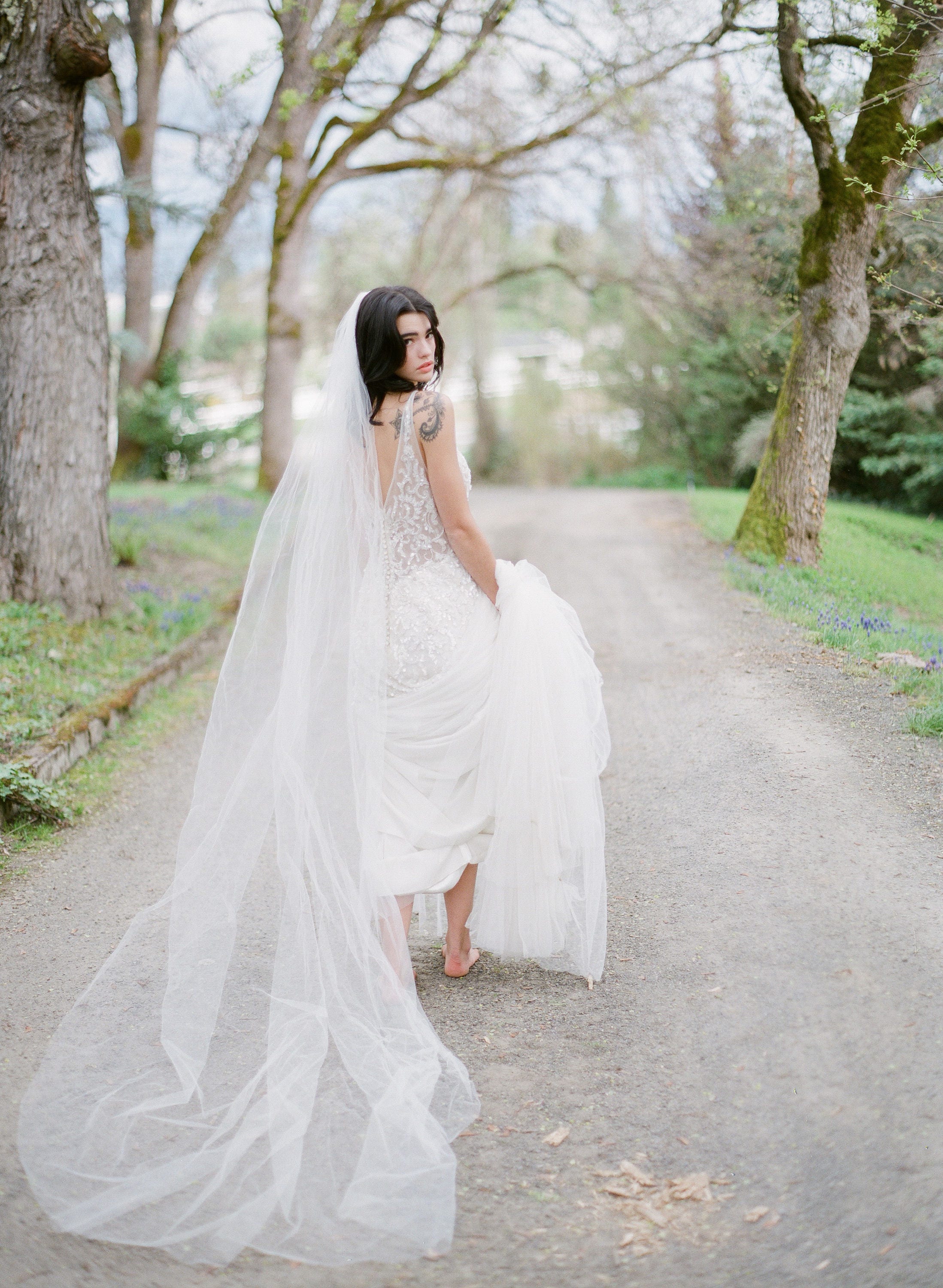 Bridal Veil Cathedral Bridal Veil, VICTORIA Veil Drop Veil, Wedding Veil English Net Veil Cathedral Veil, Tulle Veil, Silk Tulle Veil