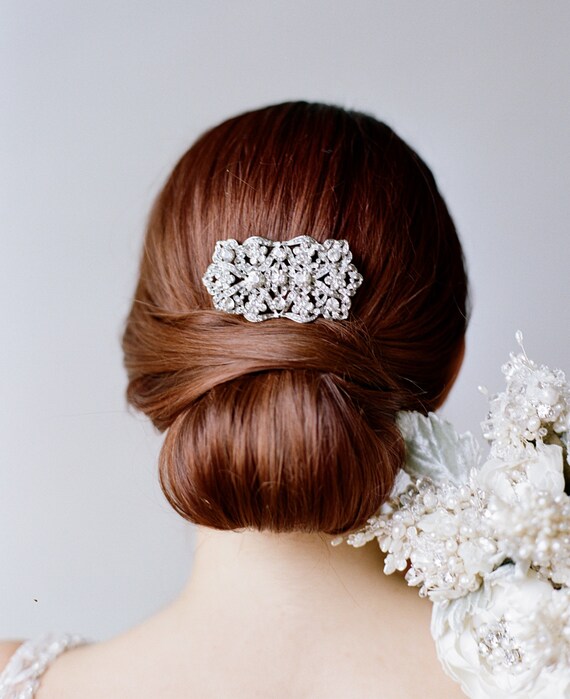Elegant Swarvoski Crystal Hair Comb Buy NIKA Swarovski Bridal Hair Wings, Wedding Hair Wings  main image 2